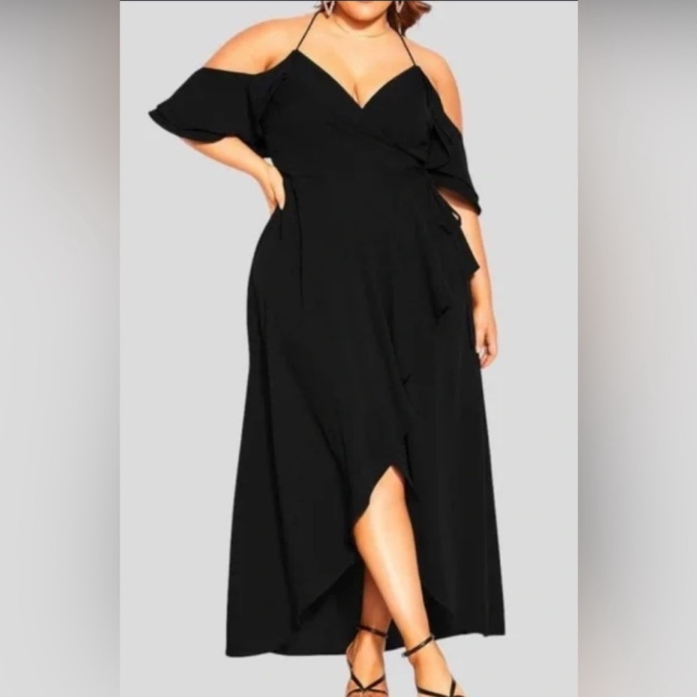 Elegant Black Off-Shoulder Dress